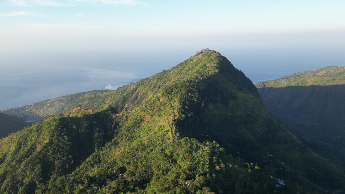 Luftaufnahme Berge Bali