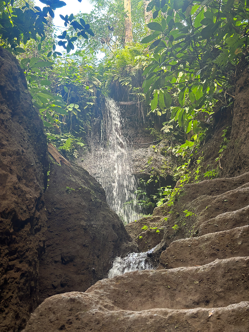 natürliche Treppen im Dschungel Bali
