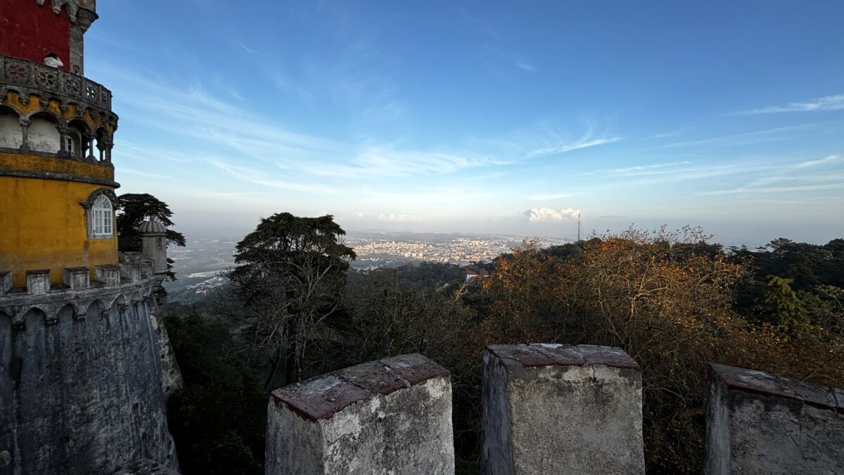 Aussicht Schloss Sintra auf Stadt