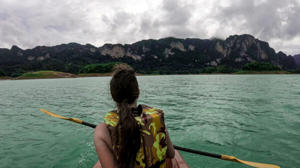 Khao Sok Nationalpark Kanu fahren im See