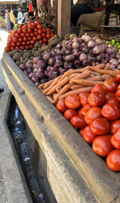 Sansibar Verpflegung Markt Gemüse